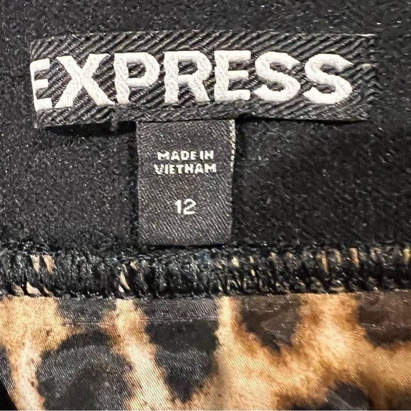 Express teal pencil skirt with elastic waist And Side zipper Size 12 - Picture 5 of 7